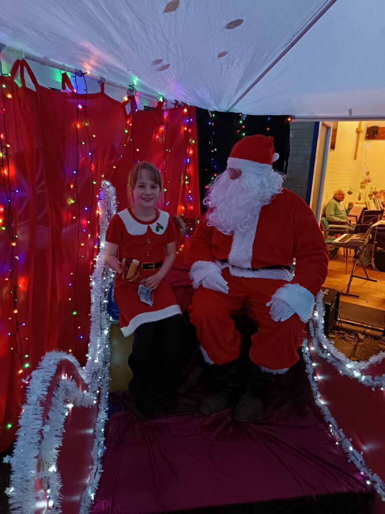 Light up Landford 2024 - Santa came to visit!