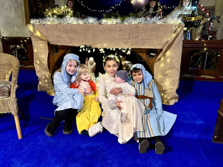 The Nativity 2024 - yes, that really is a real baby!